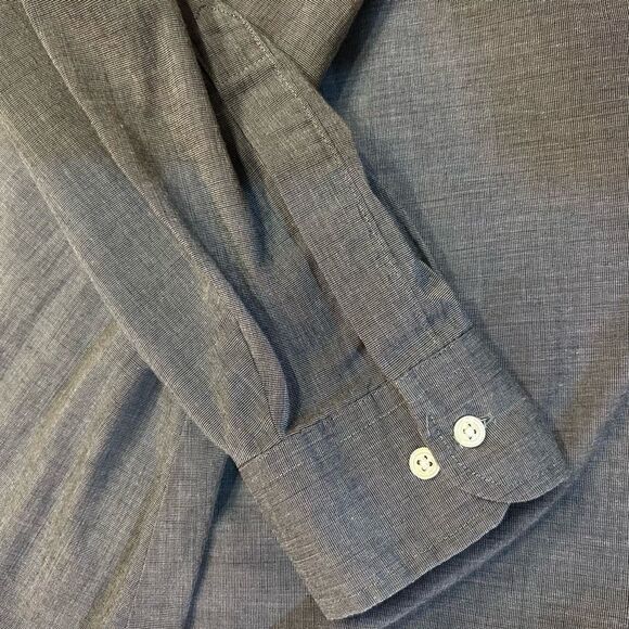 Etienne Aigner Men’s 16 1/2 32/33 Gray Long Sleeve Button Up Shirt - Picture 7 of 8